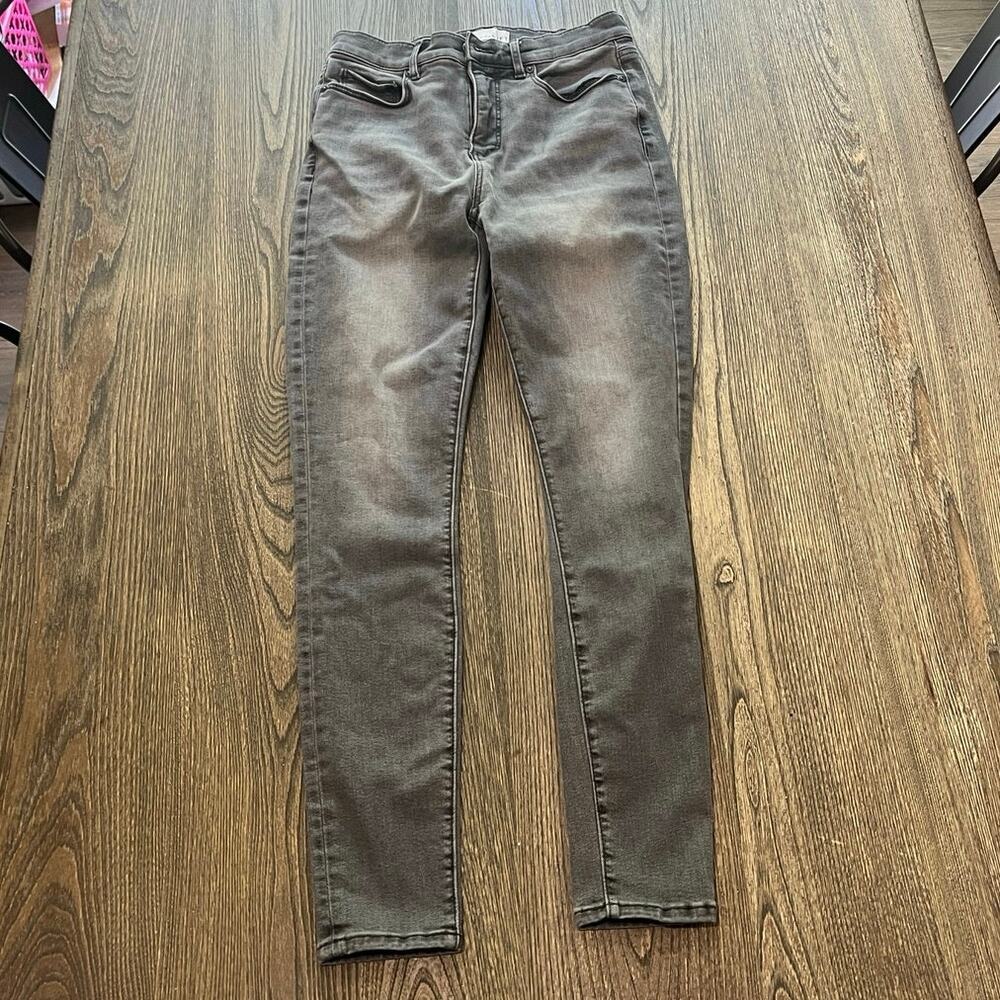 LOFT Womens The Jegging Jeans High Rise Denim Stretch Cotton Blend Gray Sz 27/4